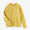 [Versand voraussichtlich um den 17. März] Plattiertes Jersey-Langarm-T-Shirt mit Taschen/Gelb