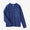 [Versand voraussichtlich um den 17. März herum] Plattiertes Jersey-T-Shirt mit langen Ärmeln und Taschen/Blau