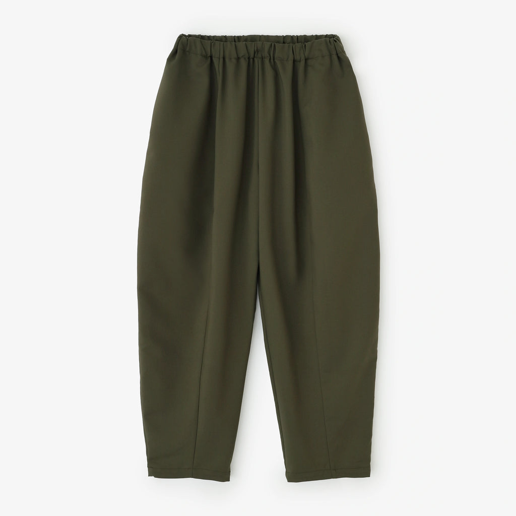 net限定】ストレッチ テンセルツイル バレルレッグパンツ／オリーブ