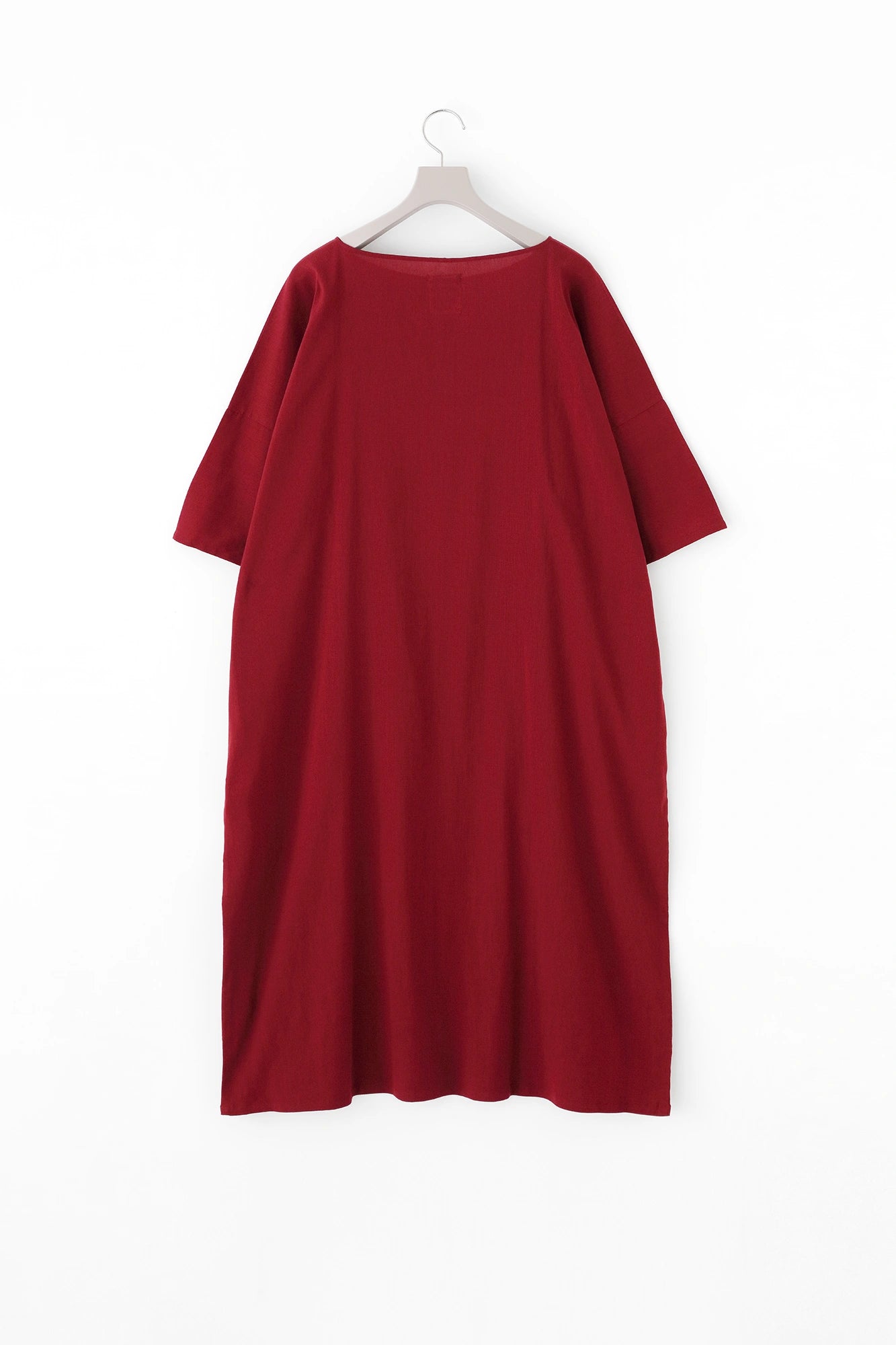 [Versand voraussichtlich um den 7. Juli] Shiji Takashima 40/40 Kleid mit flachen Ärmeln und U-Boot-Ausschnitt/Bernsteinfarbe