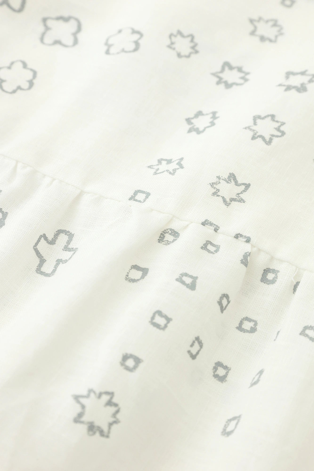 Linen Wrinkle One-piece／Mountain Hail White