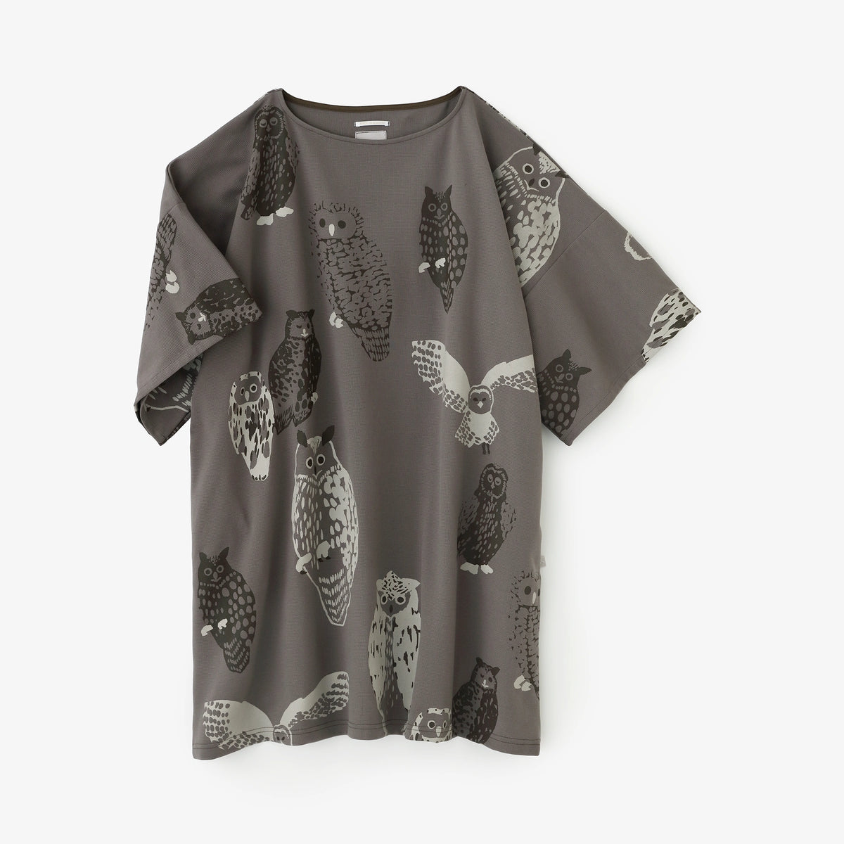 CORCORAN×VERTICAL® Knit Wide Sleeve Boat Neck Tunic  ／Owl Fawn