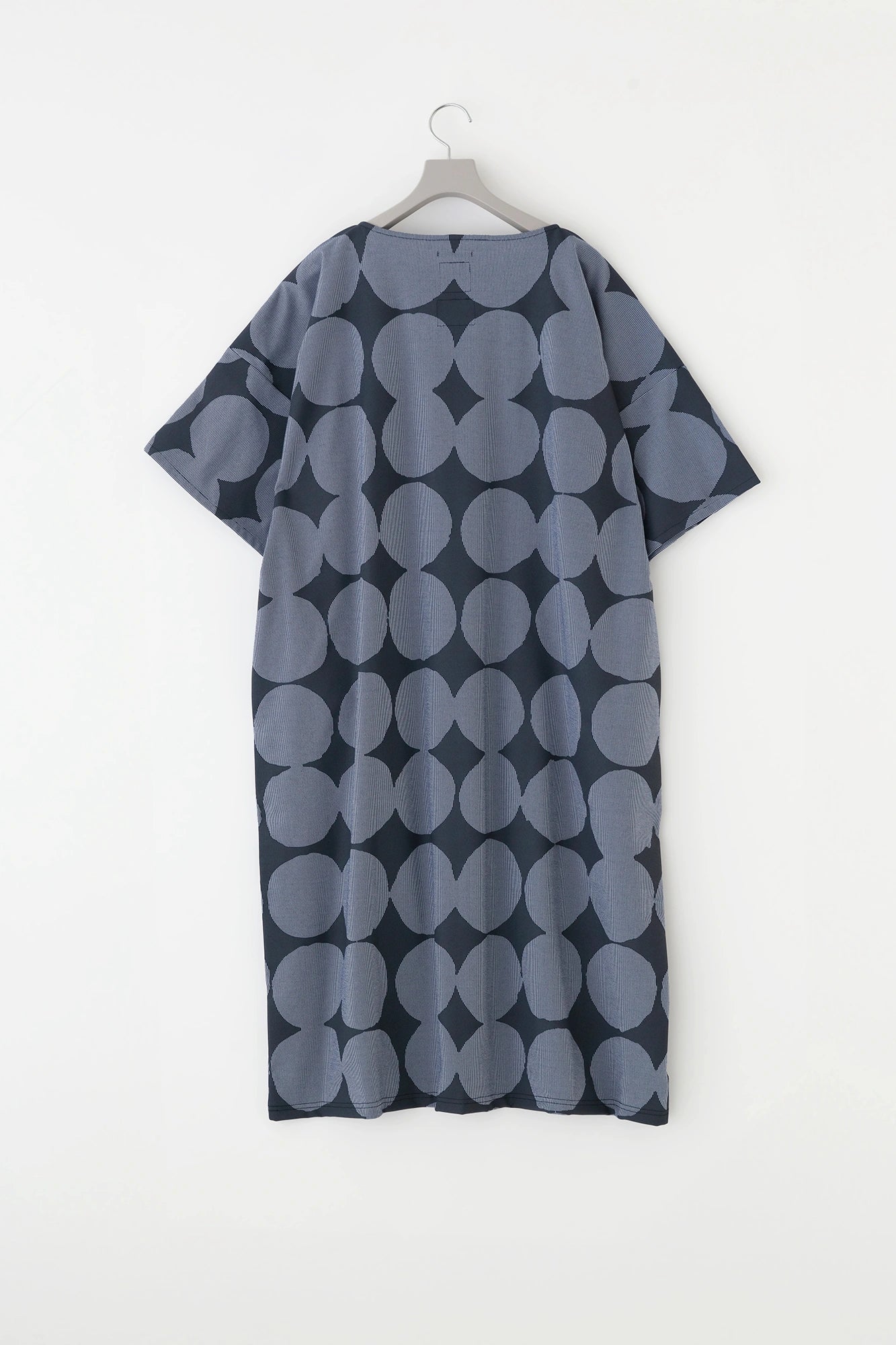 CORCORAN×VERTICAL® Knit Wide Sleeve Boat Neck One Piece／Marbles Heather Blue