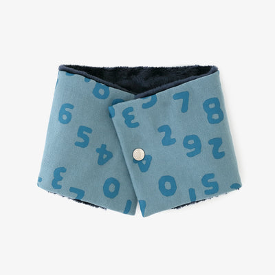 ●リバーシブル BIKEネックウォーマーKIDS／そすうこん しょうか あおみどりいろ