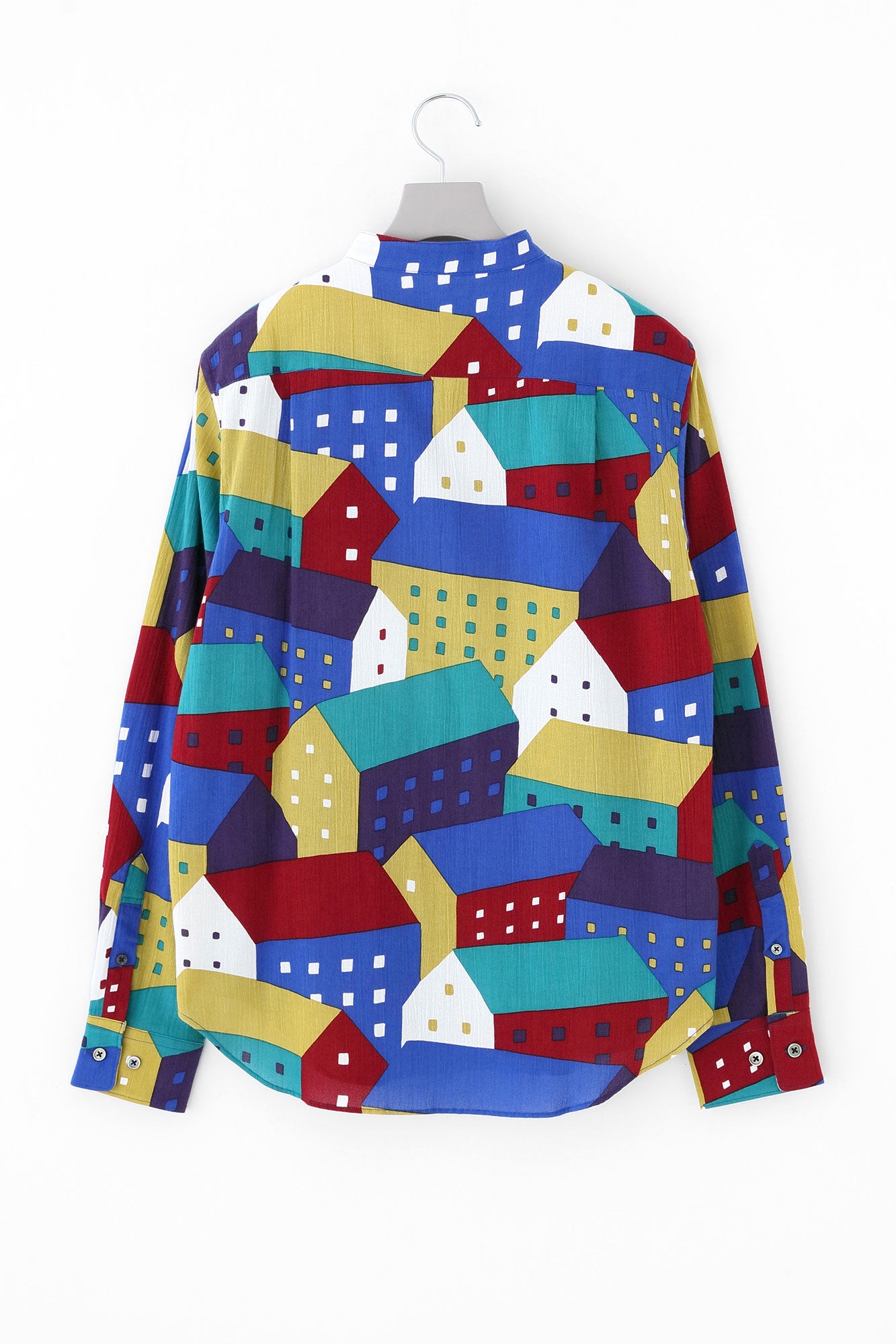 Chizimi Cotton 20/20 Stand Collar Shirt／Northern Countries Variety