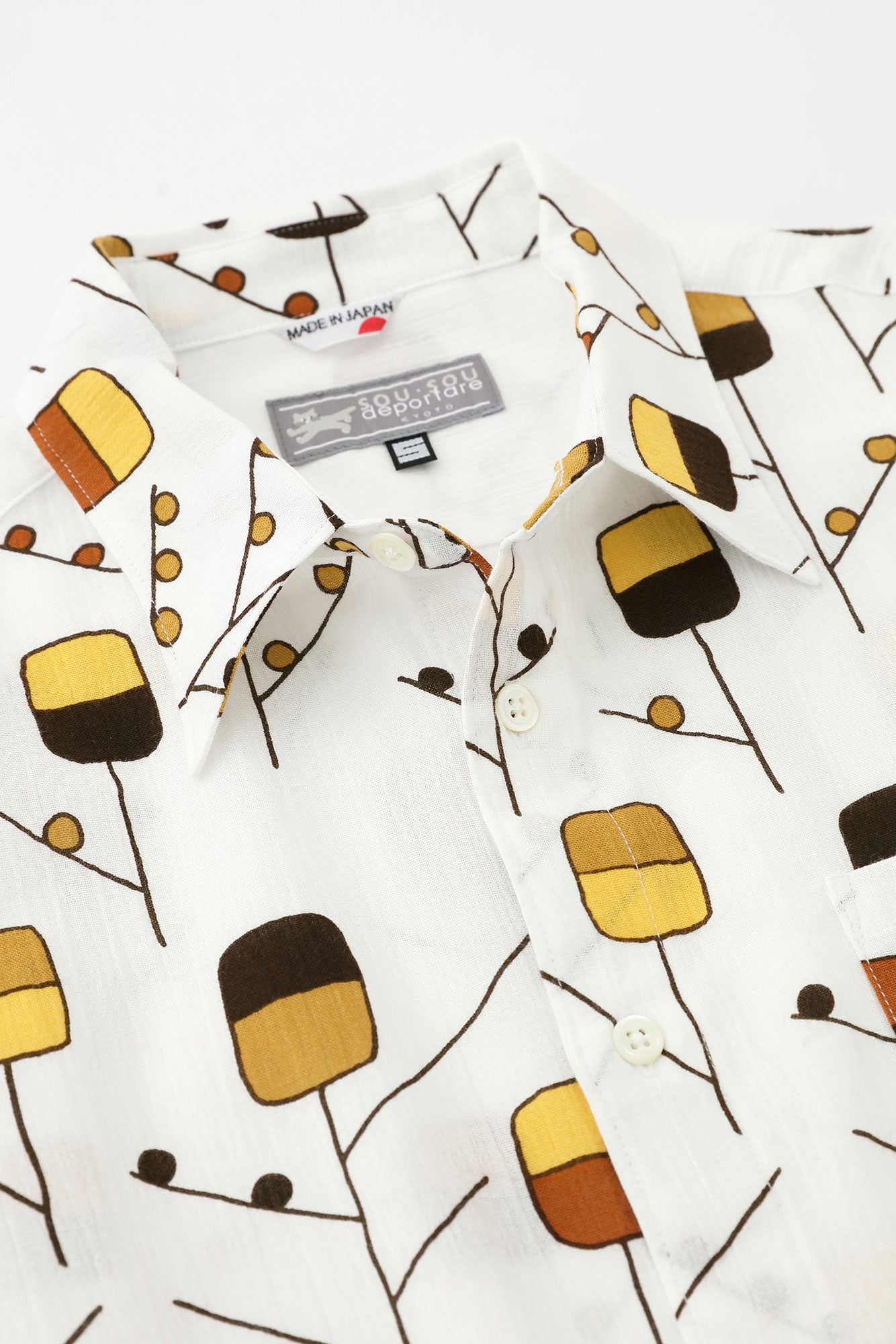 高島縮 20/20 シャツ／あどけない