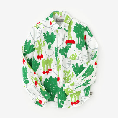 高島縮 20/20 シャツ／大根かぶら