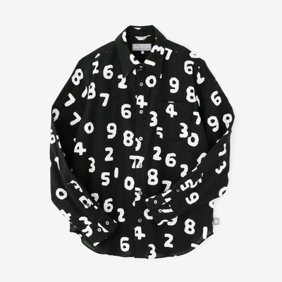 高島縮 20/20 シャツ／SO-SU-U昆（こん） 濡羽色（ぬればいろ）