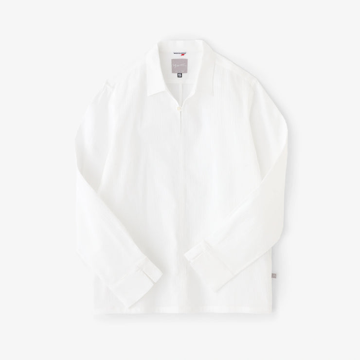 Chizimi Cotton 20/20 Skipper Shirt / White 