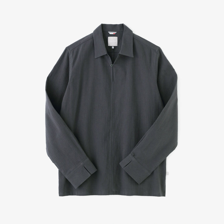 Chizimi Cotton 20/20 Skipper Shirt / Dark Lead Color 