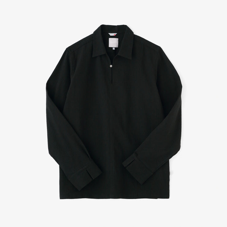 Chizimi Cotton 20/20 Skipper Shirt / Black 