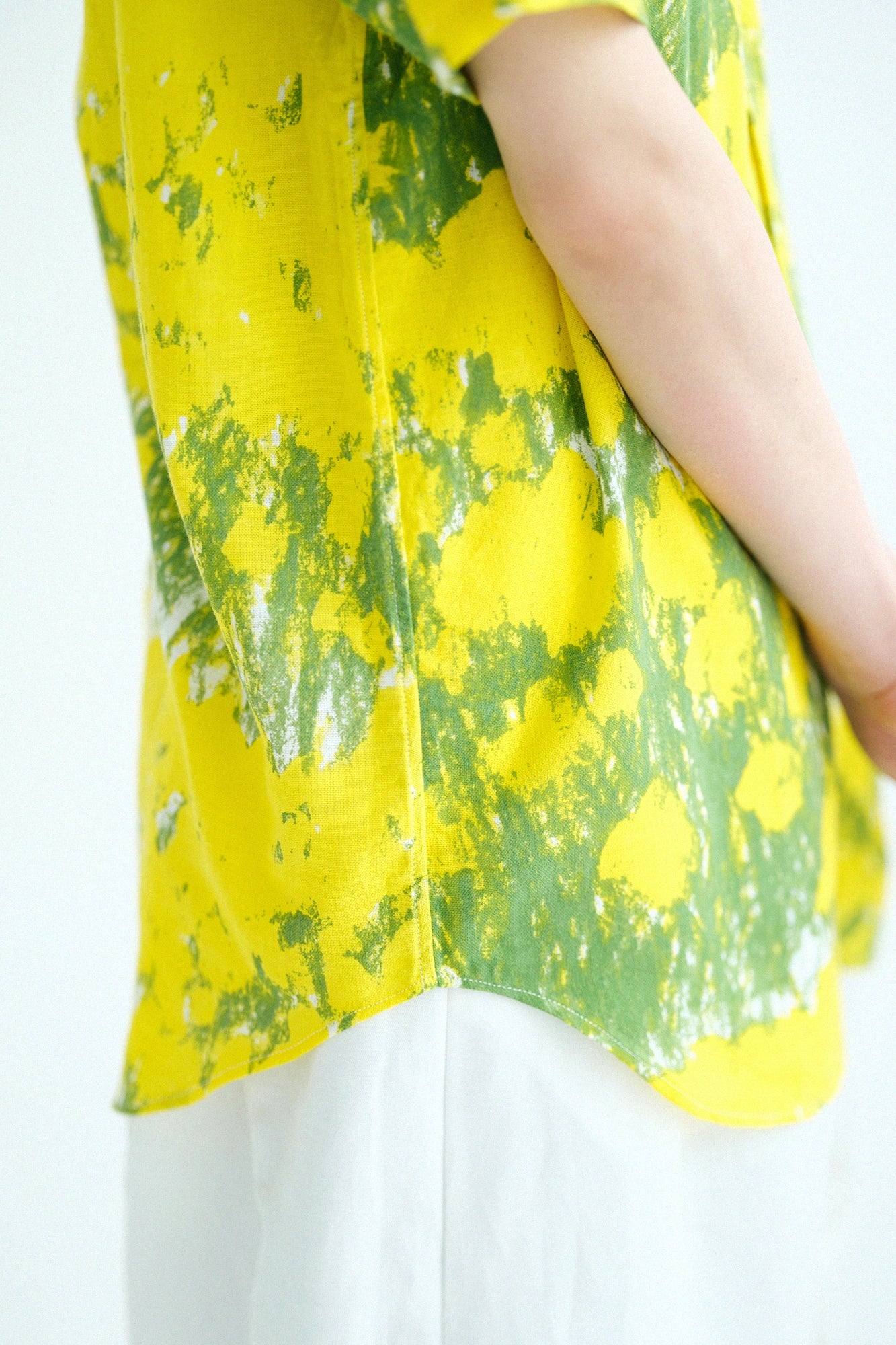 Isemomen Cotton Bun Short Sleeve Shirt／Breeze in Spring