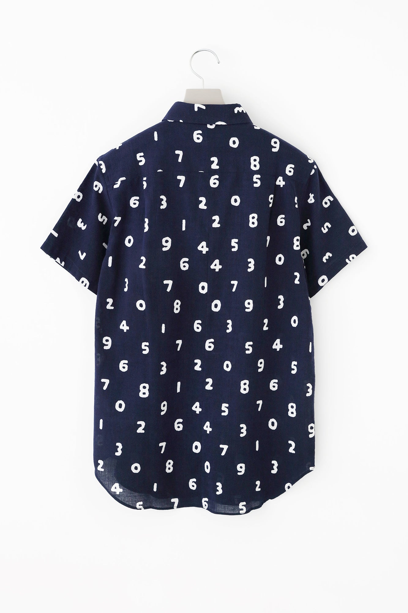 Chemise à manches courtes en coton Ise/SO-SU-U bleu foncé