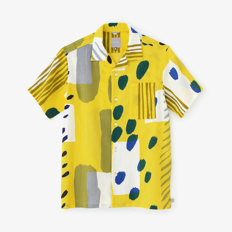 Chizimi Cotton 20/20 Open Collar Shirt／Alley
