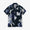 【Ships ard. May 4】Chizimi Cotton 20/20 Open Collar Shirt／Fenced Chrysanthemum-Recreation