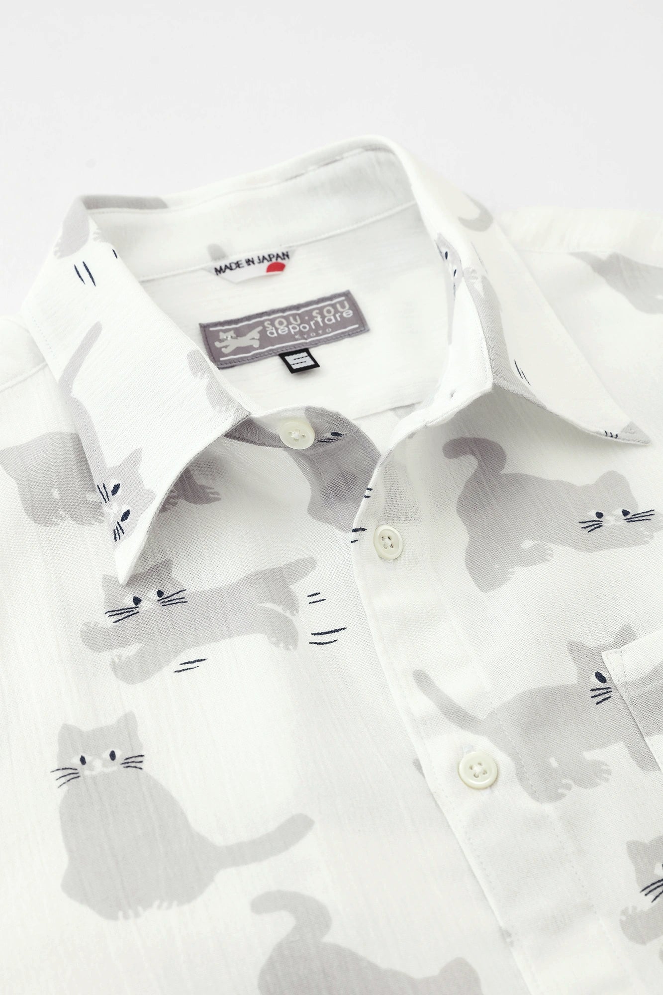 Takashima Jiji 20/20 Kurzarmshirt/Katze