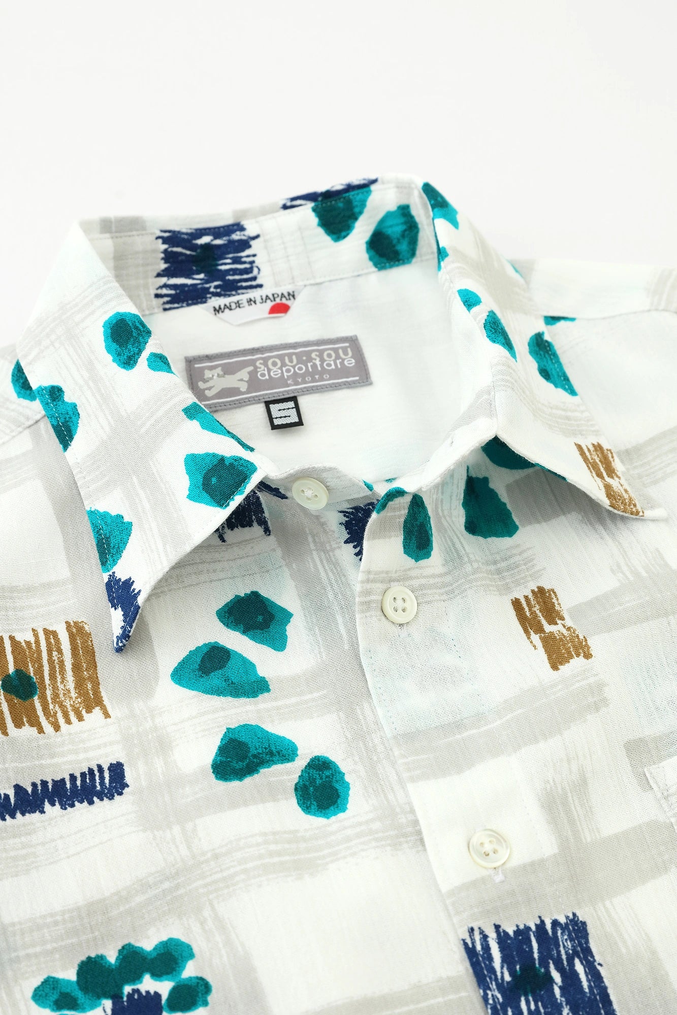 Takashima Jiji 20/20 Kurzarmshirt/Tsumugu