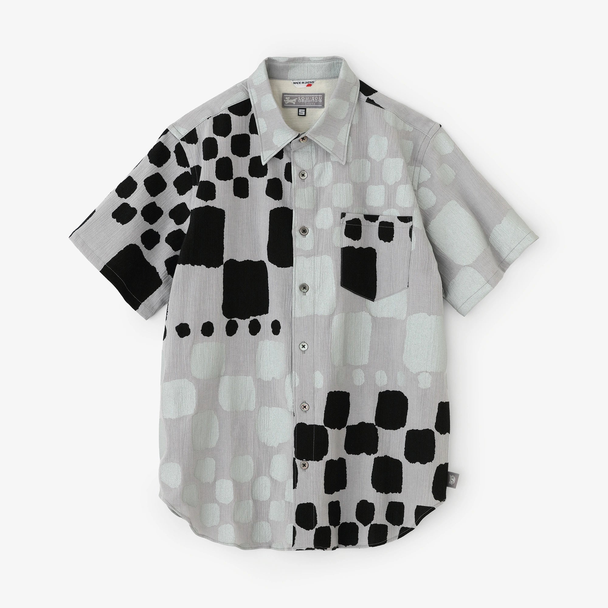 [Expédition prévue vers le 30 avril] Takashima Chijimi 20/20 Chemise à manches courtes/Hanakata