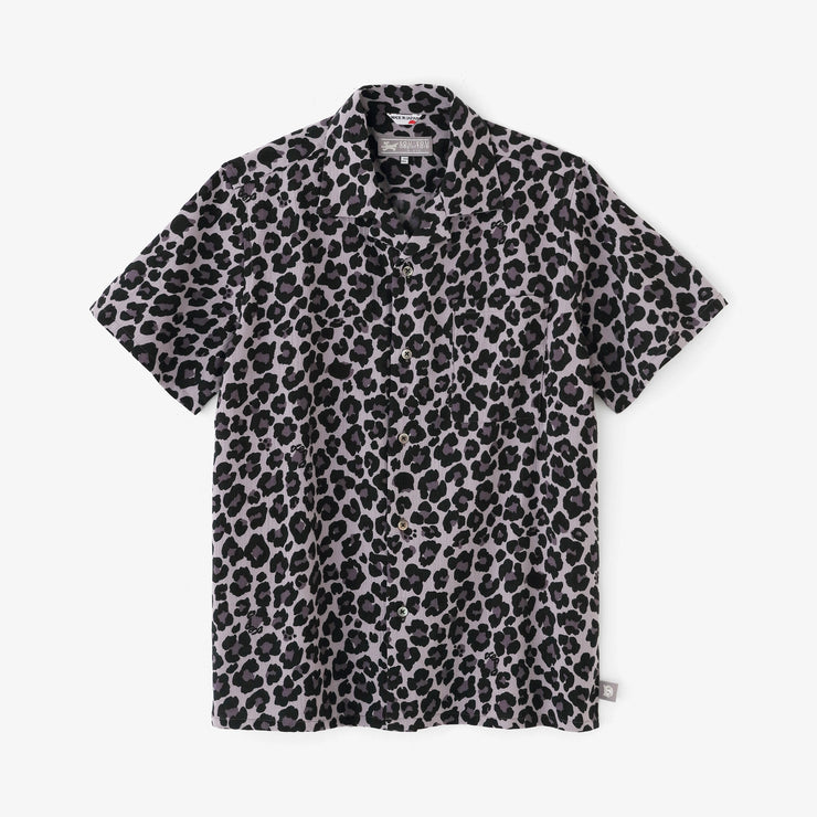 【7月1日頃発送予定】高島縮 20/20 オープンカラーシャツ／dopo leopard Midnight