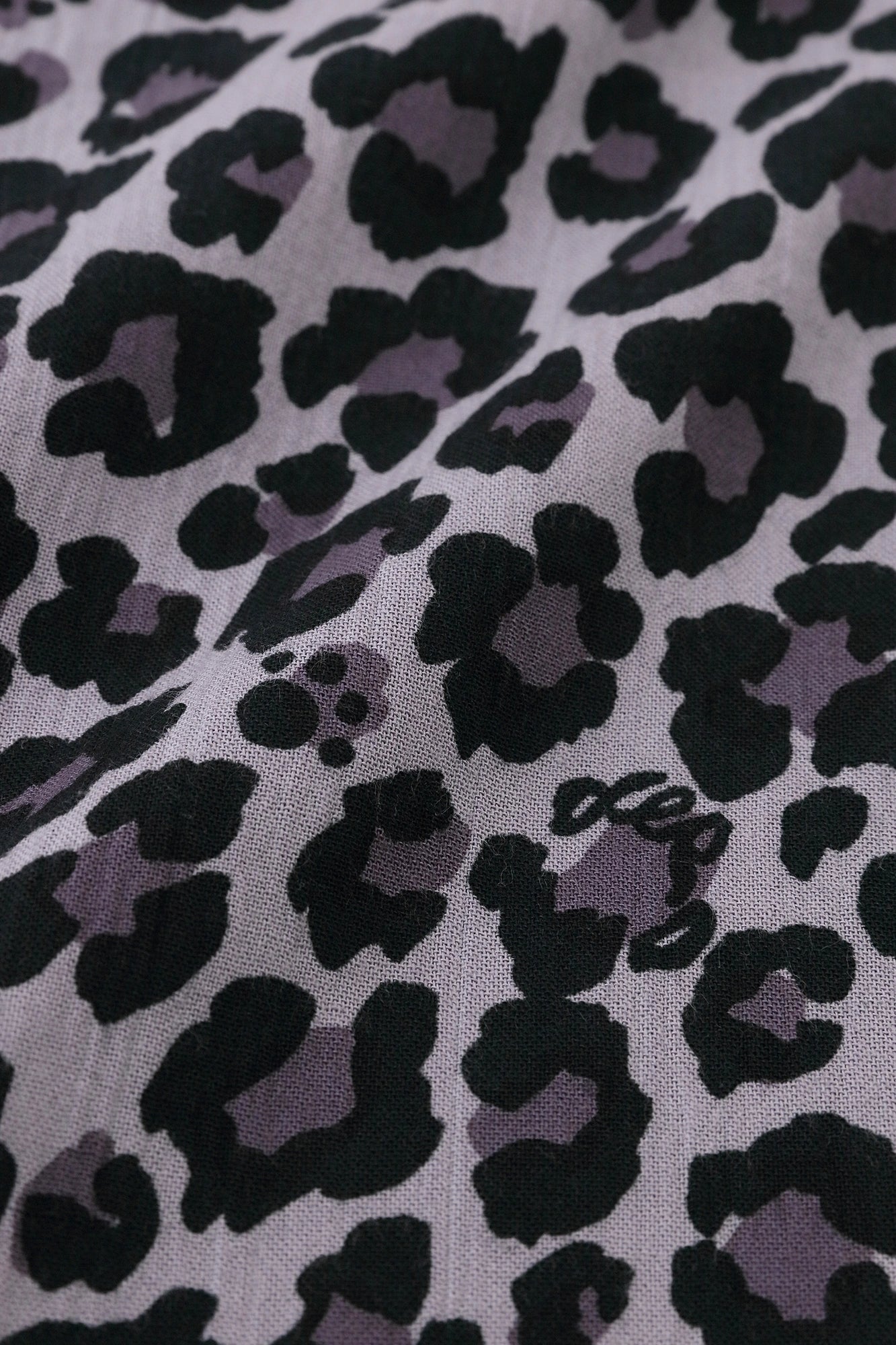 【7月1日頃発送予定】高島縮 20/20 オープンカラーシャツ／dopo leopard Midnight