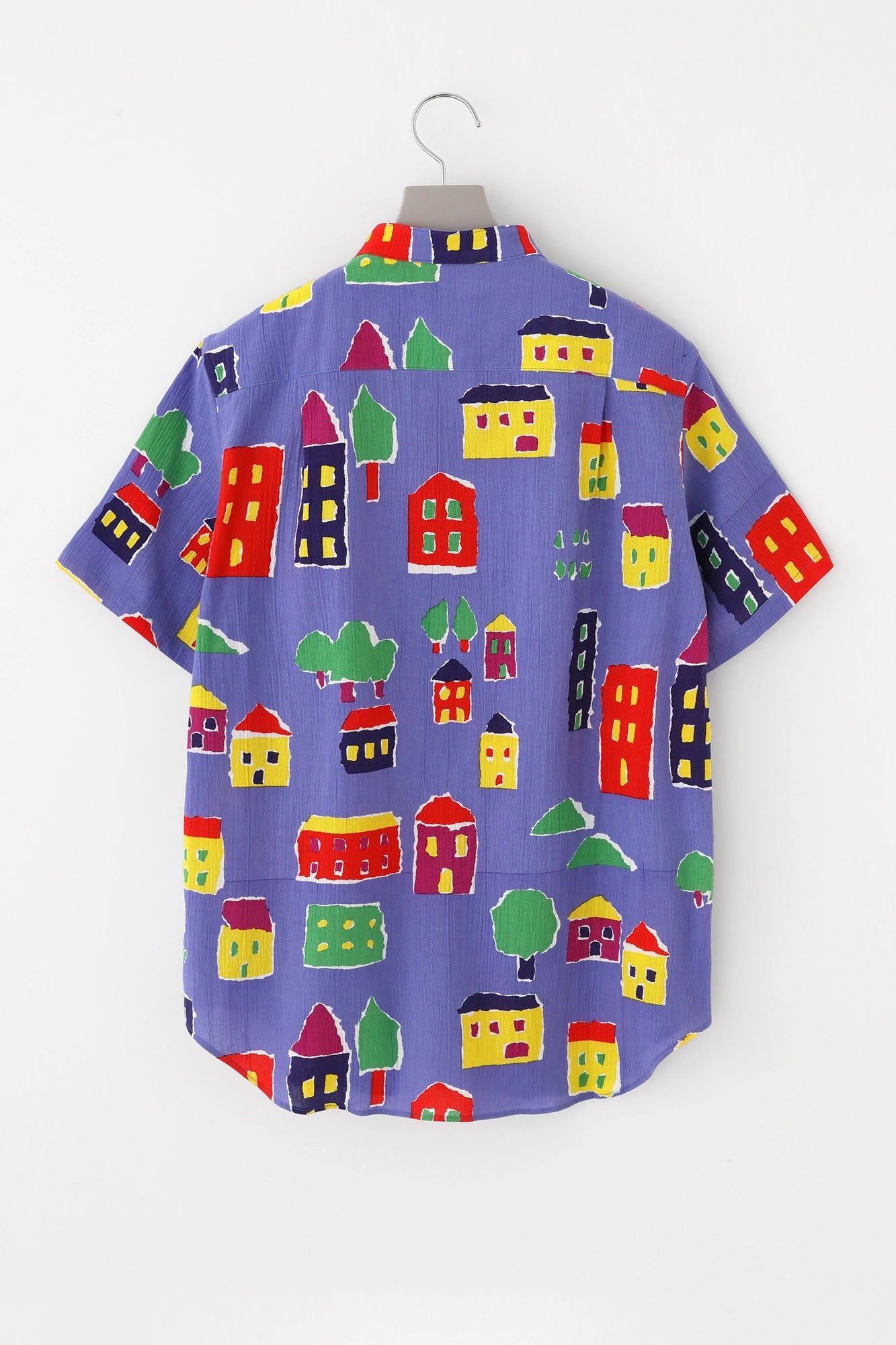 [Expédition prévue vers le 30 juin] Takashima Jiji 20/20 Chemise à manches courtes à col montant/Ville du livre d'images
