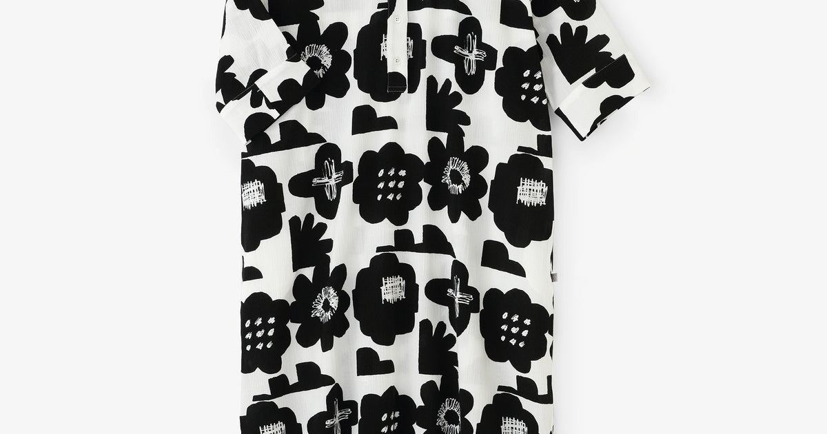 新品未使用品 fruity Tシャツ Lサイズ 白黒セット 高島縮 20/20 H.N.グランシャツワンピース 6分袖／今様（いまよう）