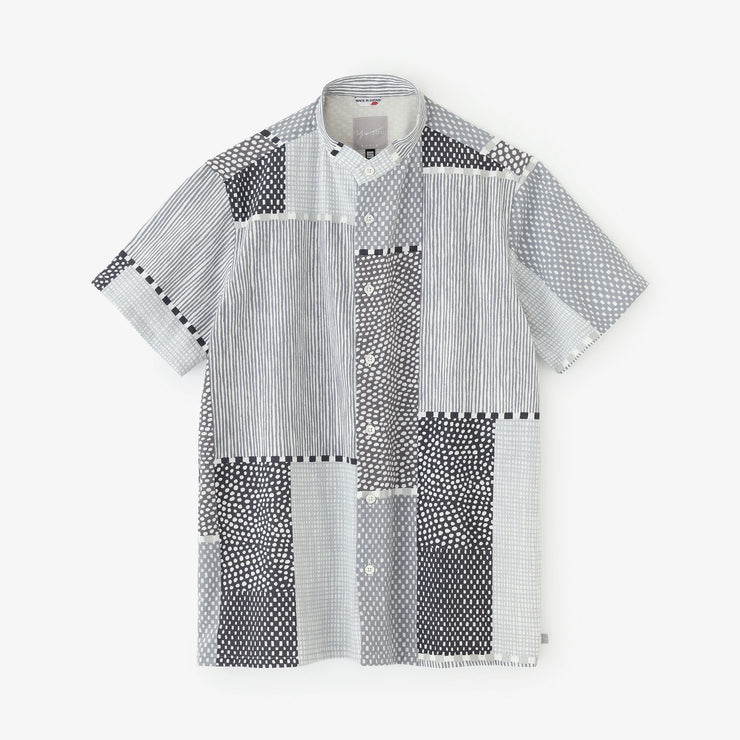 高岛缩棉20/20 立领短袖衬衫SP 2.0／点线