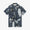 【Ships ard. end of May】Chizimi Cotton 20/20 Stand Collar Short Sleeve Shirt SP 2.0／Owl Long Night