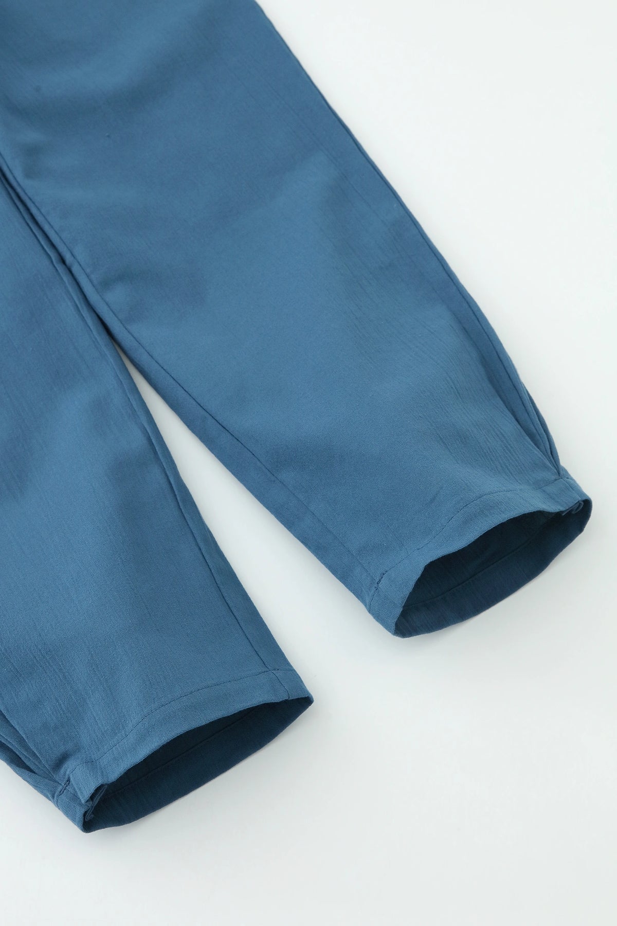 Chizimi Cotton 20/20 Naginata Loungewear／Chrysanthemum Yellow×Greyish Blue