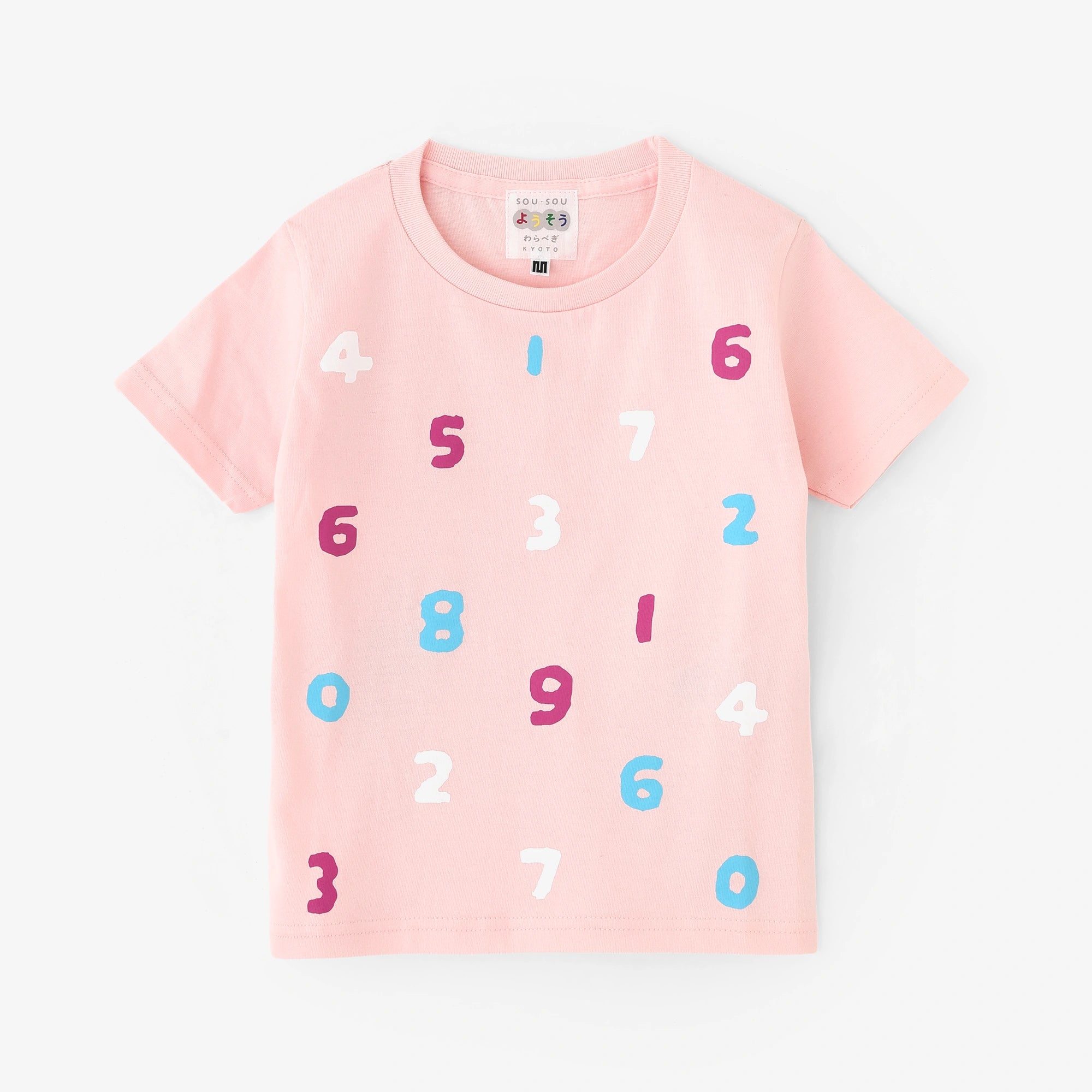 ●そすうみつみ はんそでTシャツ／うすももいろ