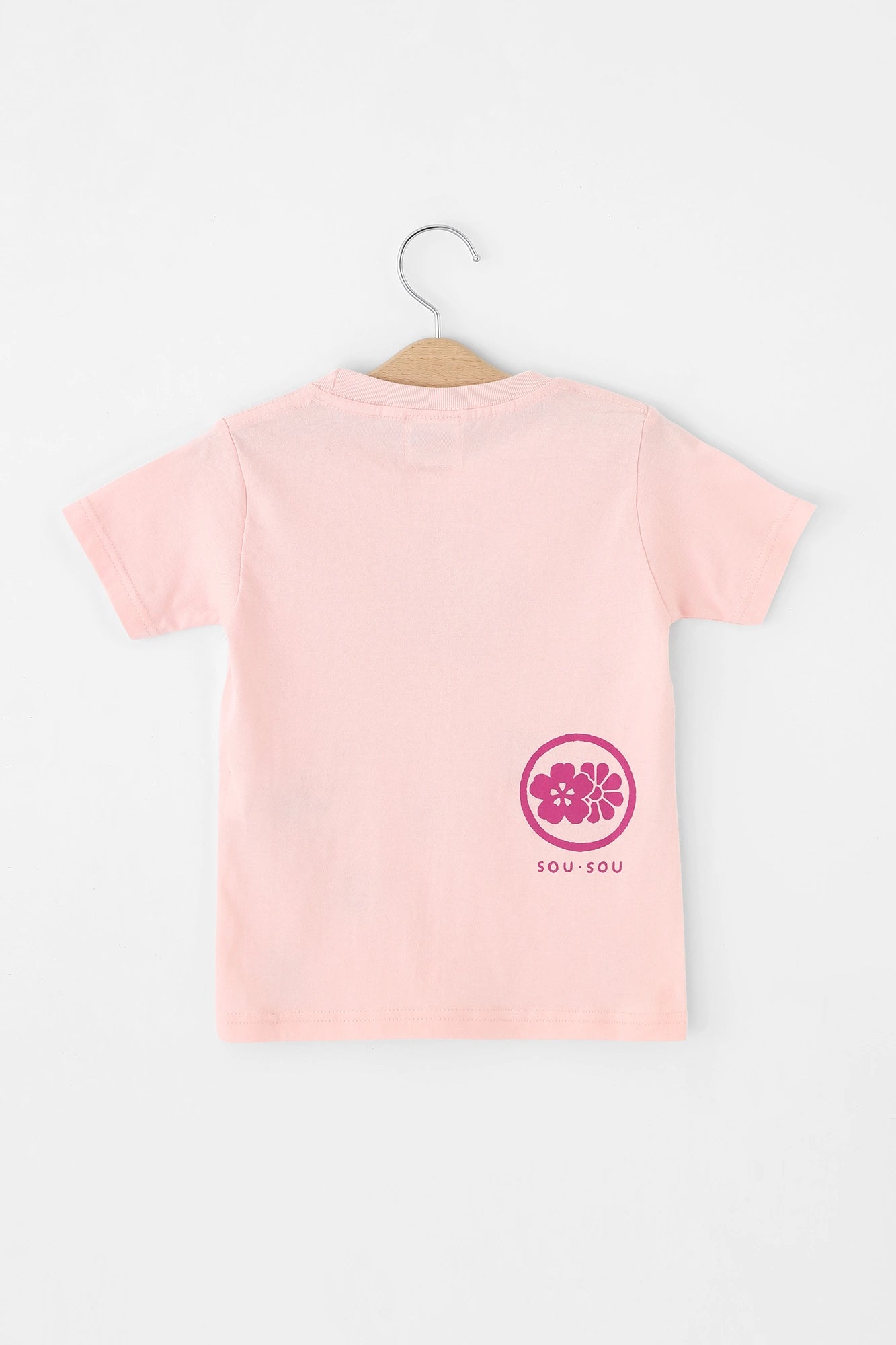 ●そすうみつみ はんそでTシャツ／うすももいろ