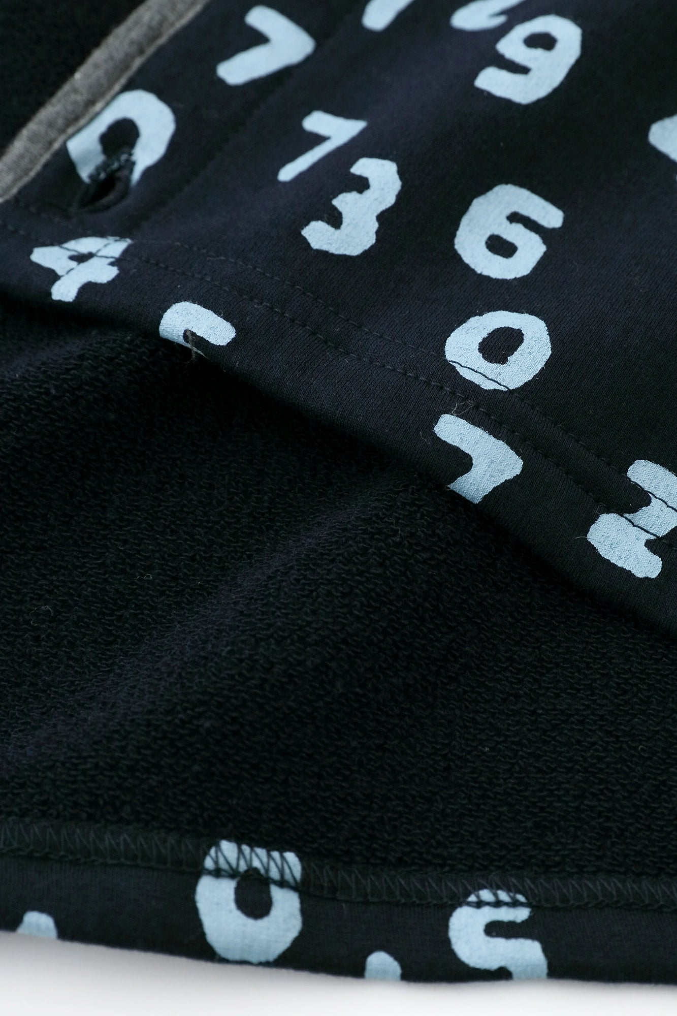 ●內抓毛 雙色袖外套／SO-SU-U十數 昆 深藍