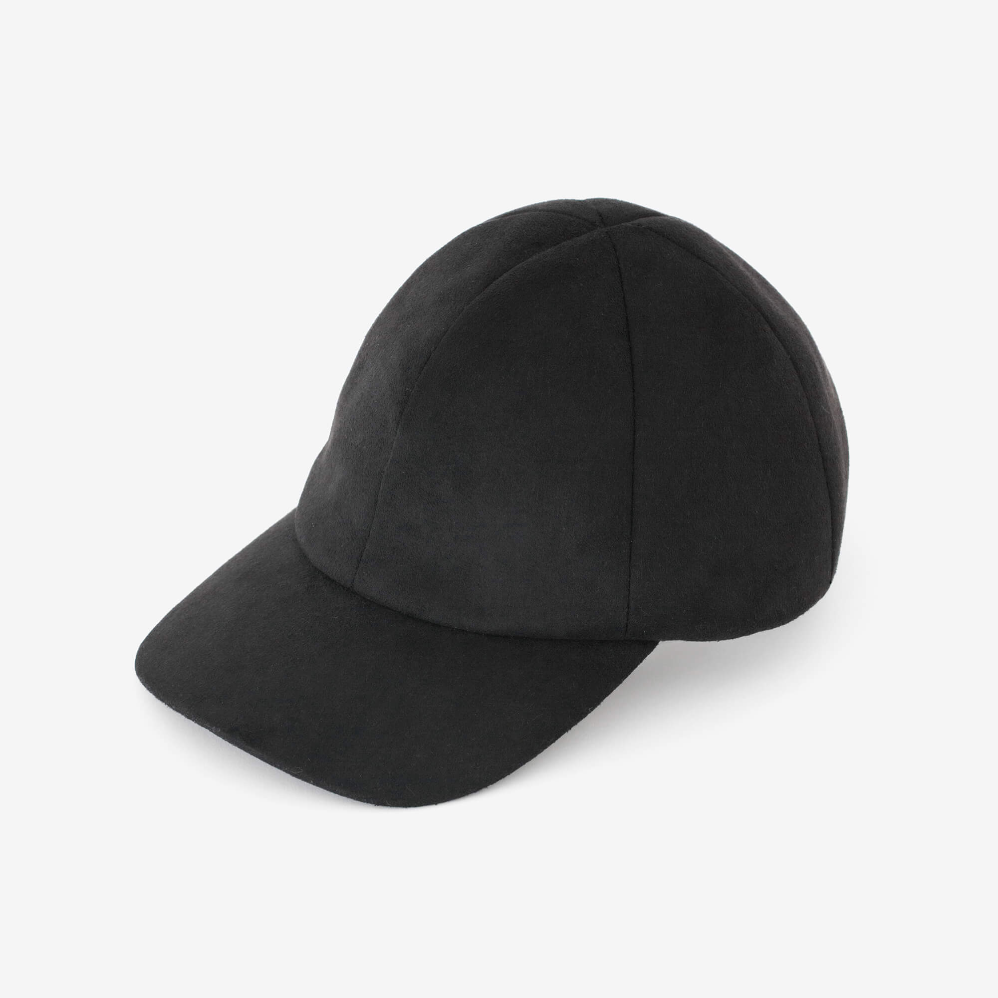 フェイクヌバック キャップ／ブラック×SO-SU-U昆（こん）