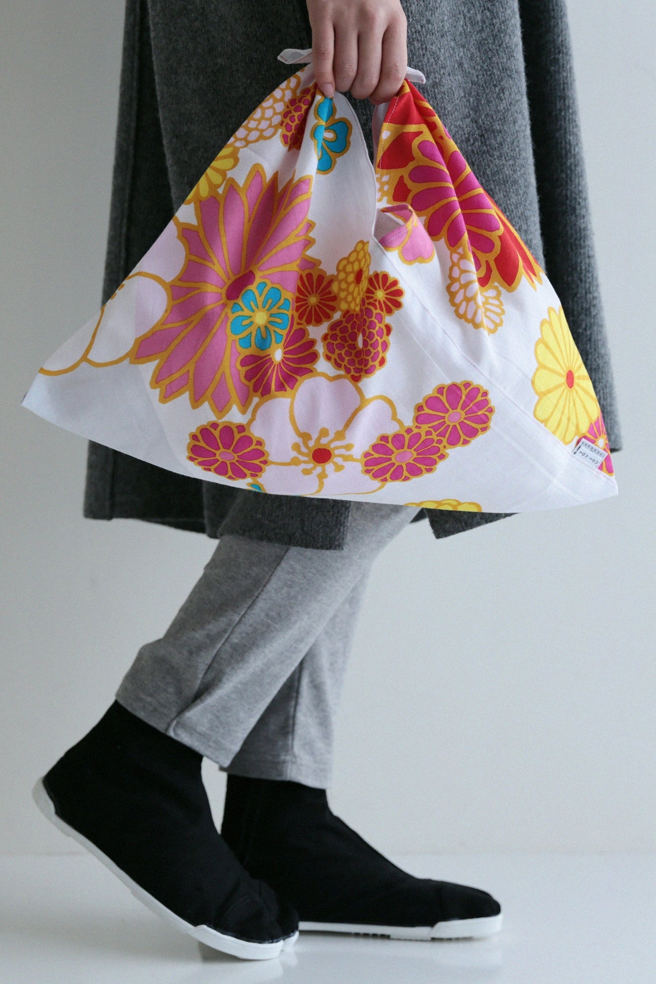 Isemomen Cotton Kohabaori Eco Bag / Gold Damask​ ​