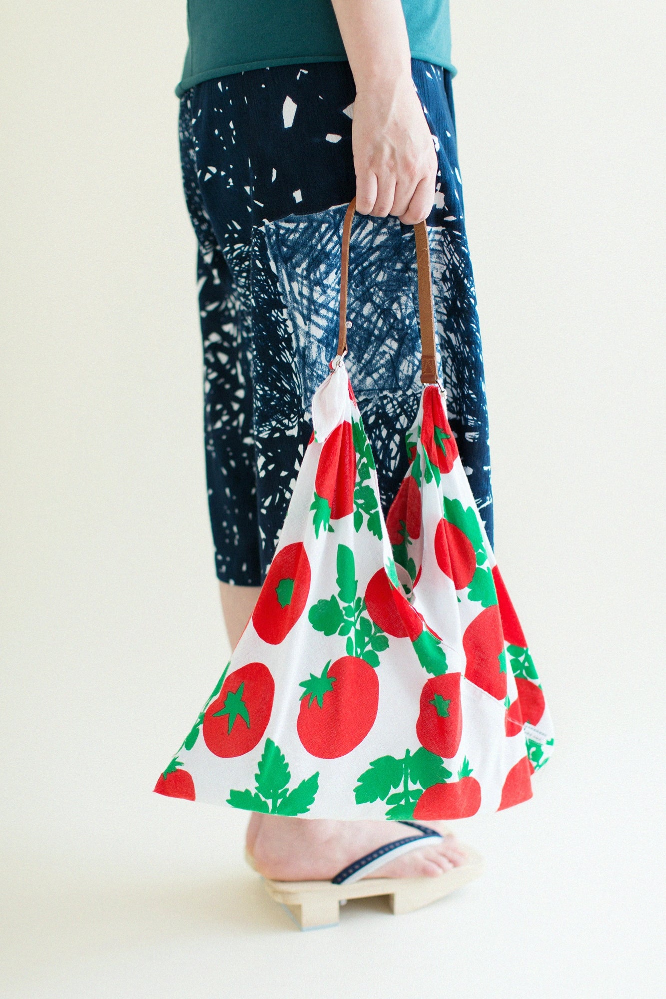Isemomen Cotton Kohabaori Eco Bag / Tomato