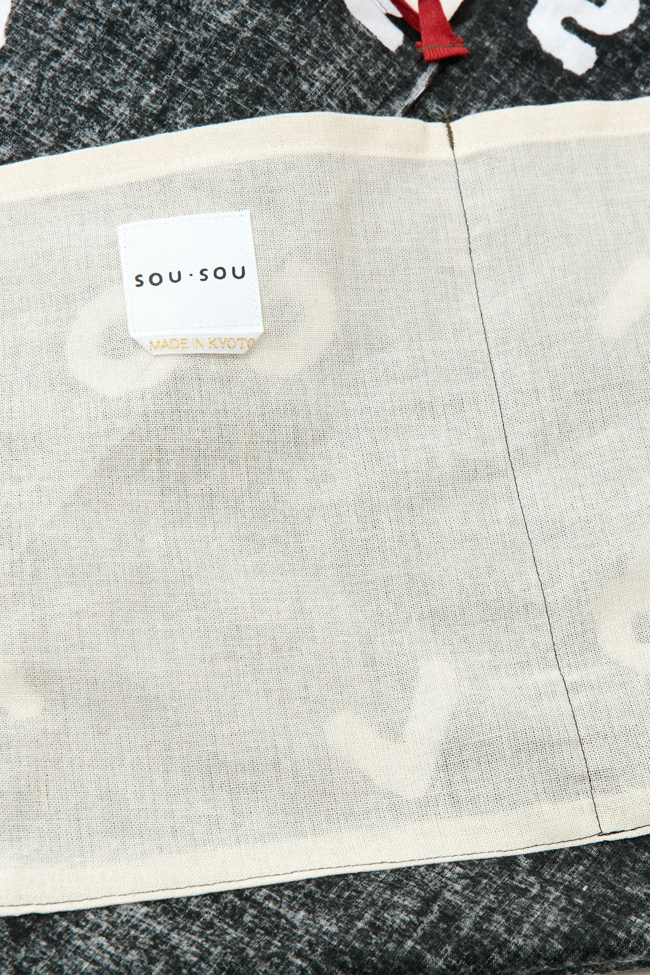 치타모멘 20/20 작은 너비 접이식, 온화한 (Kohabaori oosaka)/SO-SU-U크기가 큰 검은색×흰색