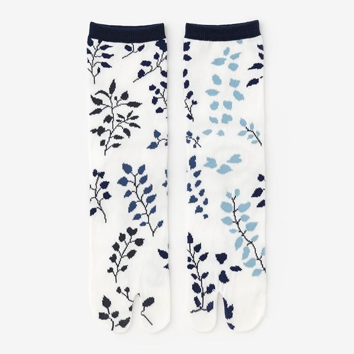 分趾襪（普通長度）／葉蔭 米白色 【男・女性用】