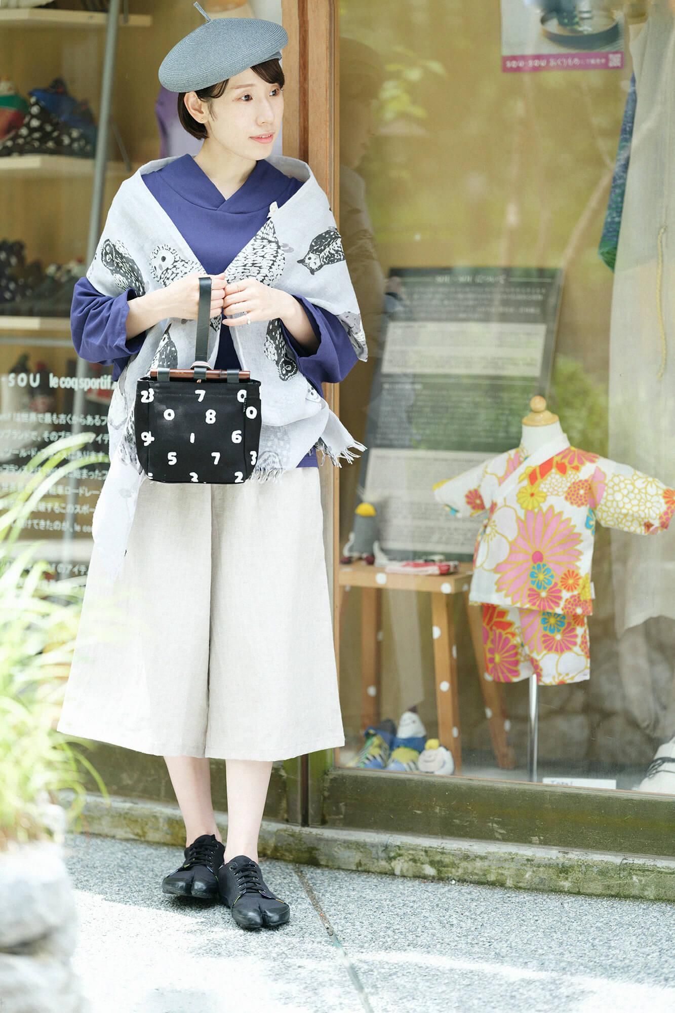 타카시마치지미 40/40 나기지반／남색