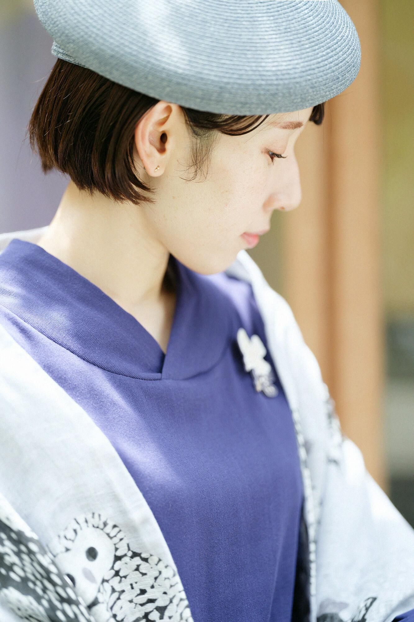 타카시마치지미 40/40 나기지반／남색