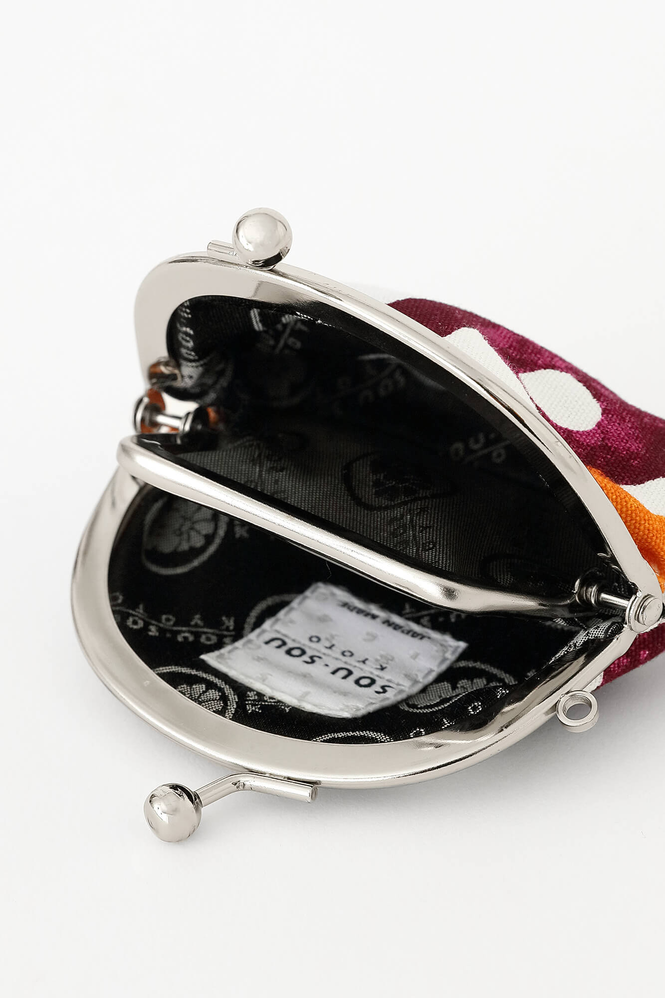 No. 12 canvas Gamaguchi purse  （Small）／SO-SU-U Multicolored Autumn Harvest