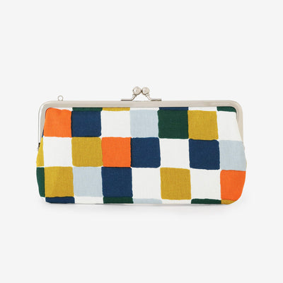 12號帆布 軟 口金包（横長）/日常朝茶事