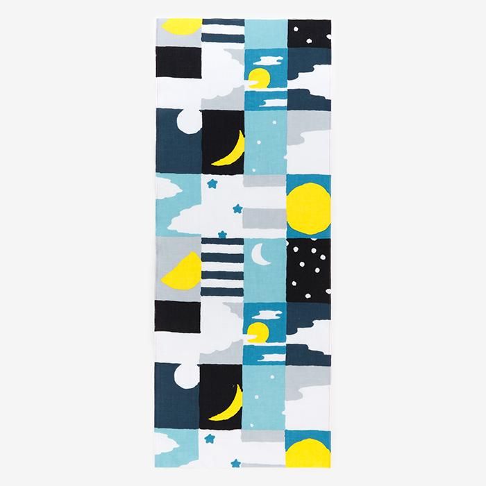 Isemomen Cotton Textile Handkerchief / Moon and Stars