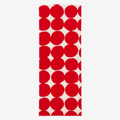 ISE棉花纺织品tenugui/ohajiki大乳白色X深猩红色