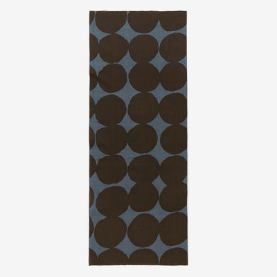 伊勢木棉圖案紋樣手巾/彈珠 大 鉛色×棕色