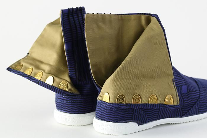 [仅限在线] 圆头分趾袜 5 件/Kagome 针织，海军蓝