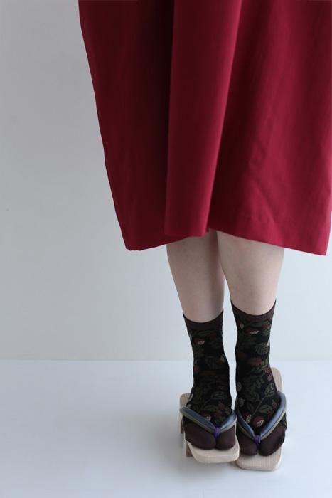 Tabi Socks (Mid-calf)／Nuts Chestnut Brown【Men・Women】
