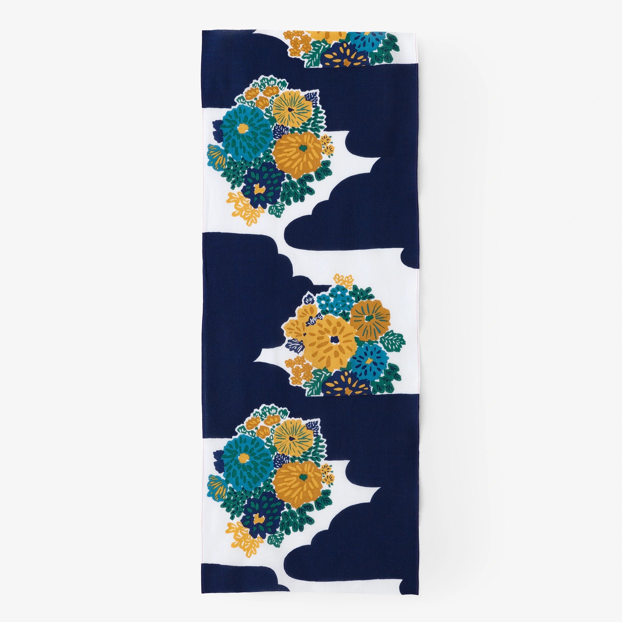 伊勢木綿 textile手ぬぐい／花衣（はなごろも）