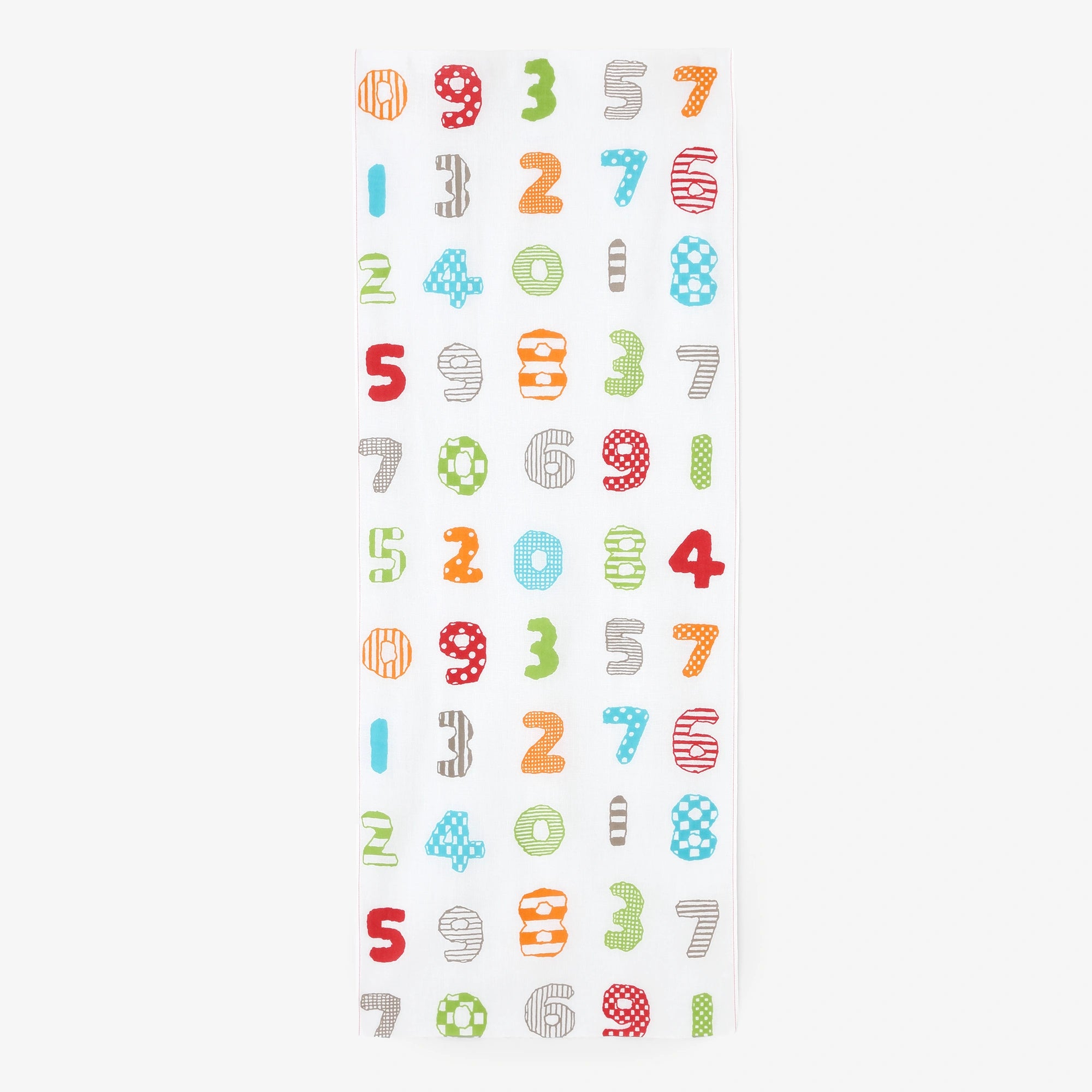 伊勢木綿 textile手ぬぐい／数遊び 五色（ごしき）