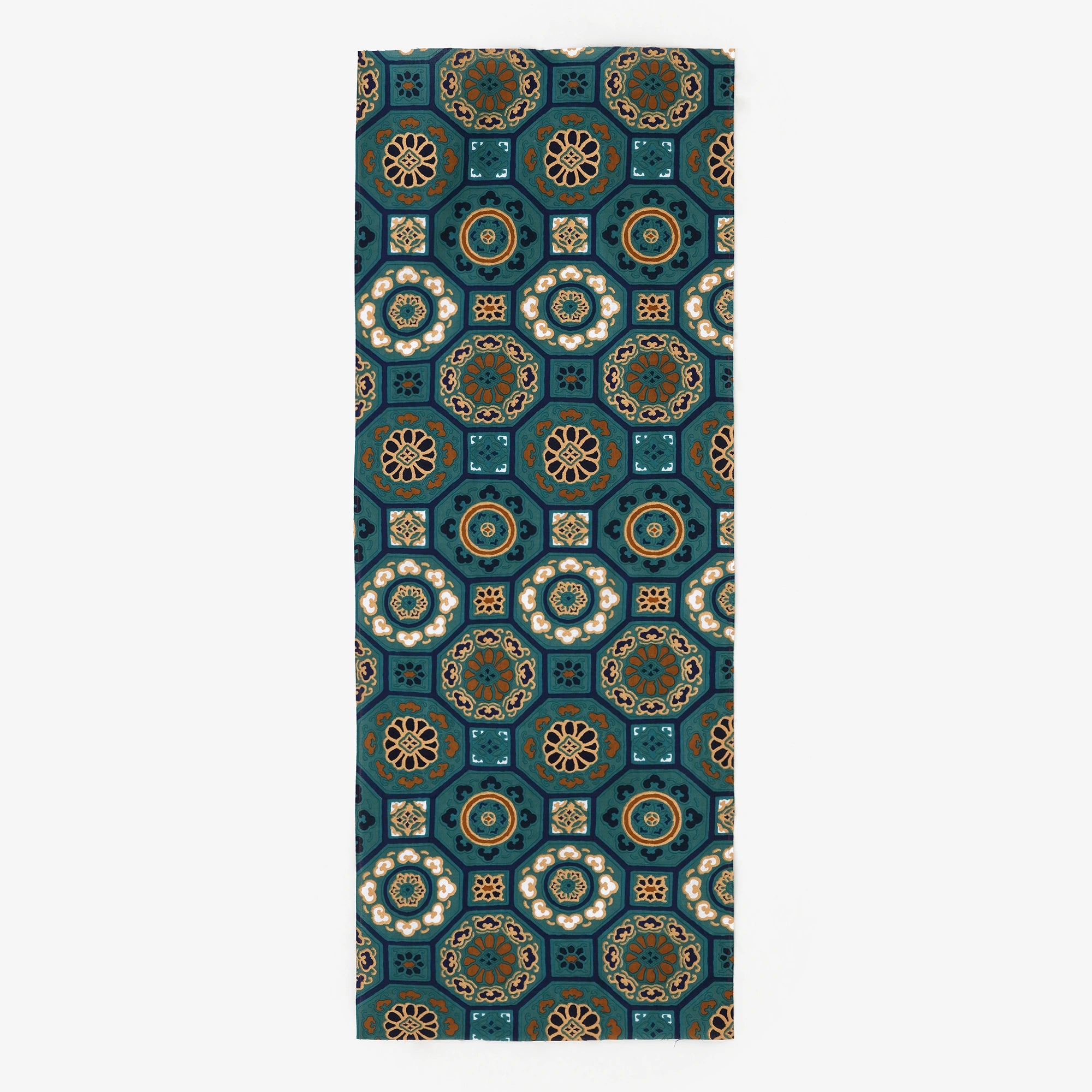 伊勢木綿 textile手ぬぐい／華麗（かれい） 緑玉色（りょくぎょくいろ）