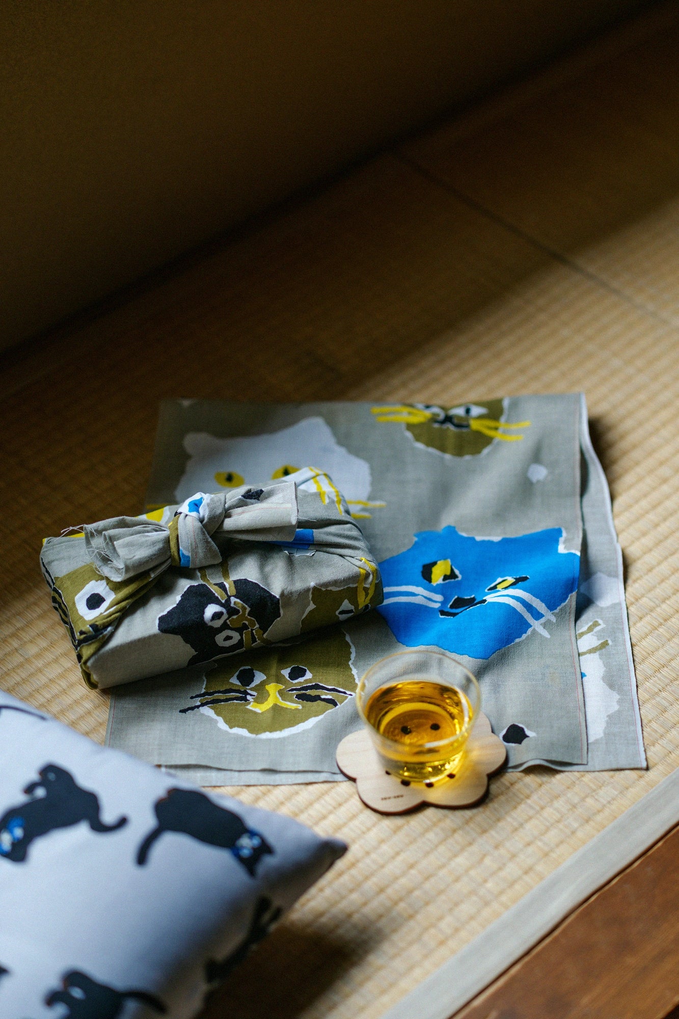 伊勢木綿 textile手ぬぐい／おともだち